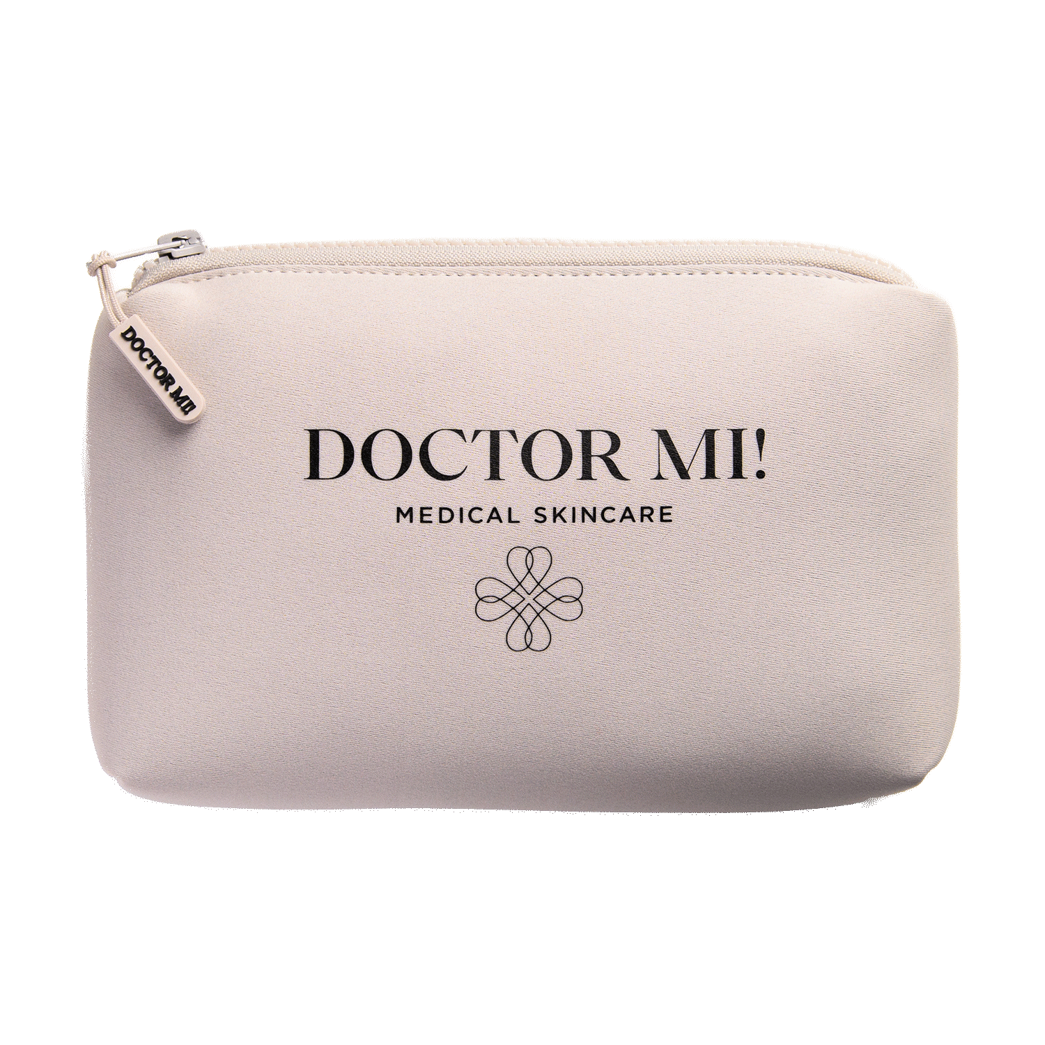 DOCTOR MI! SAND BAG Kosmetiktasche mit sandfarbener wasserabweichendem Neopren Stoff