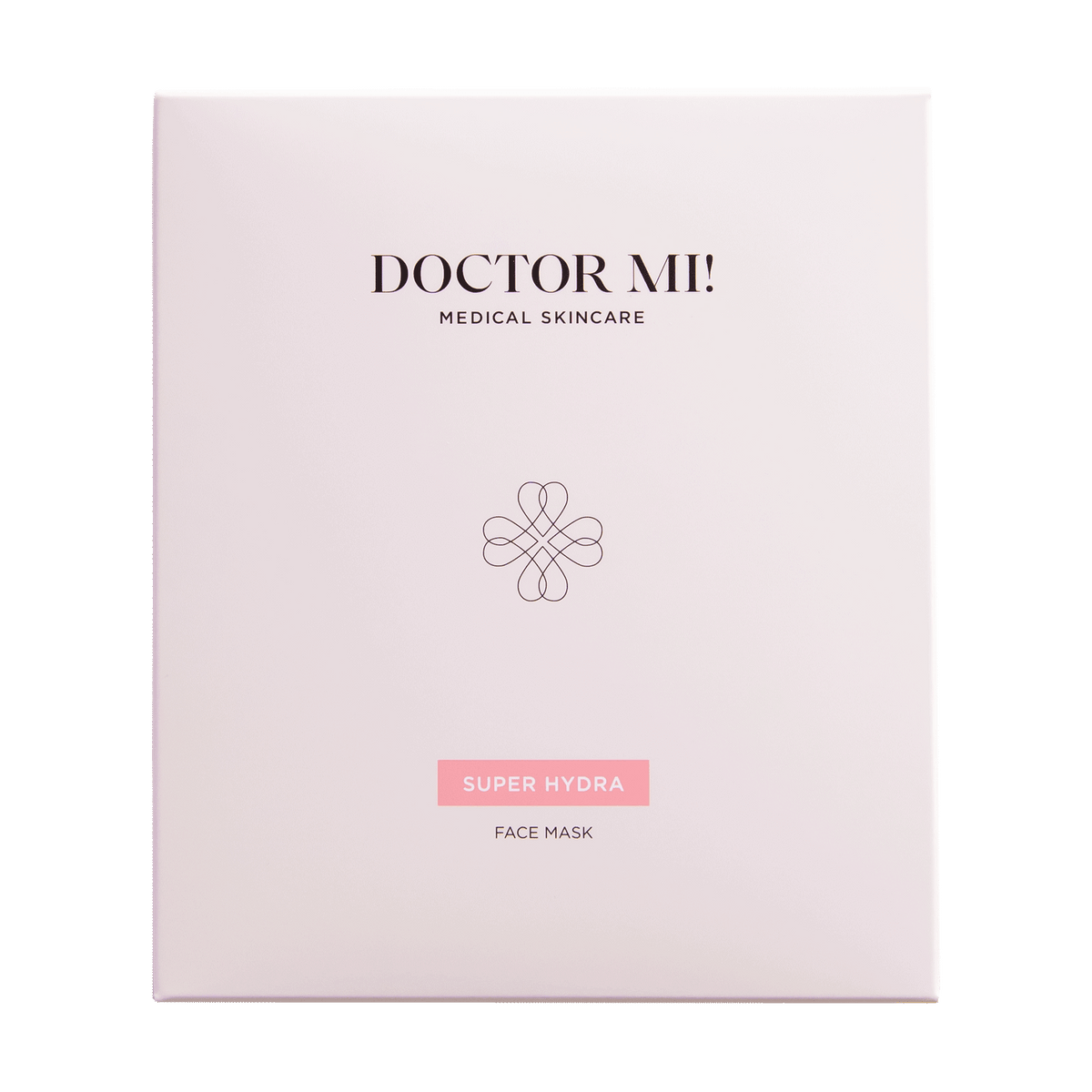 DOCTOR MI! SUPER HYDRA FACE MASK intensive Feuchtigkeits-Gesichtsmaske aus natürlichen Biocellulose-Fasern in weißer Verpackung 